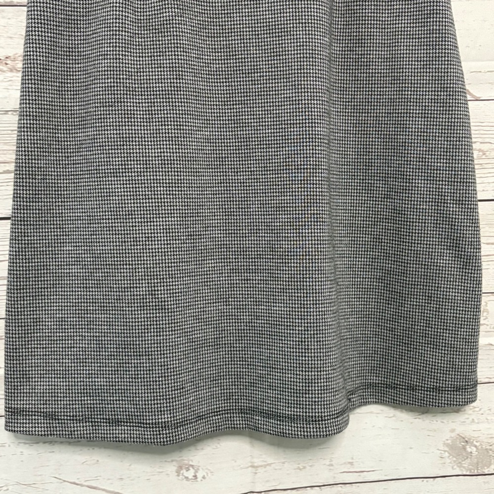 Forever 21‎ Houndstooth Mini Dress Black White Sleeveless Scoop Neck Size Large - Picture 2 of 5